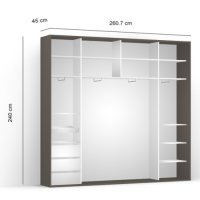 DRESSING LEX 261-240-45 D GRI/JSZ/O